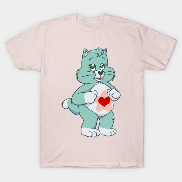 Proud Heart Cat V.2 T-Shirt by Boyanton Designs